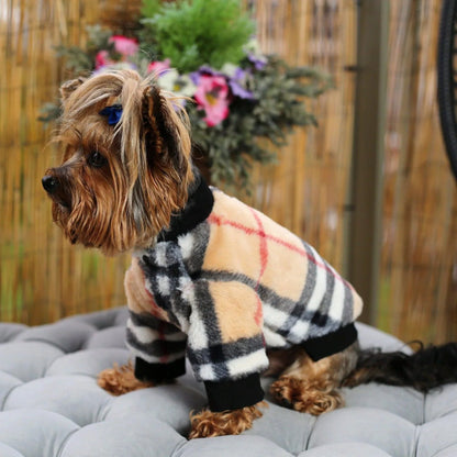 Double-Sided Plaid Yorkie Jacket