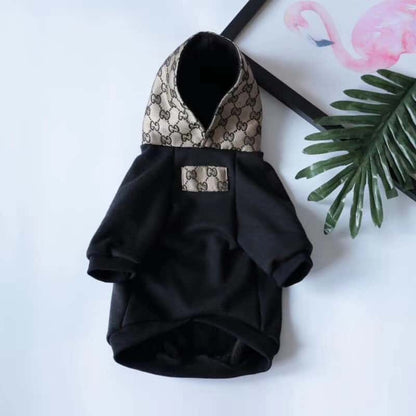 pucci paw dog hoodie