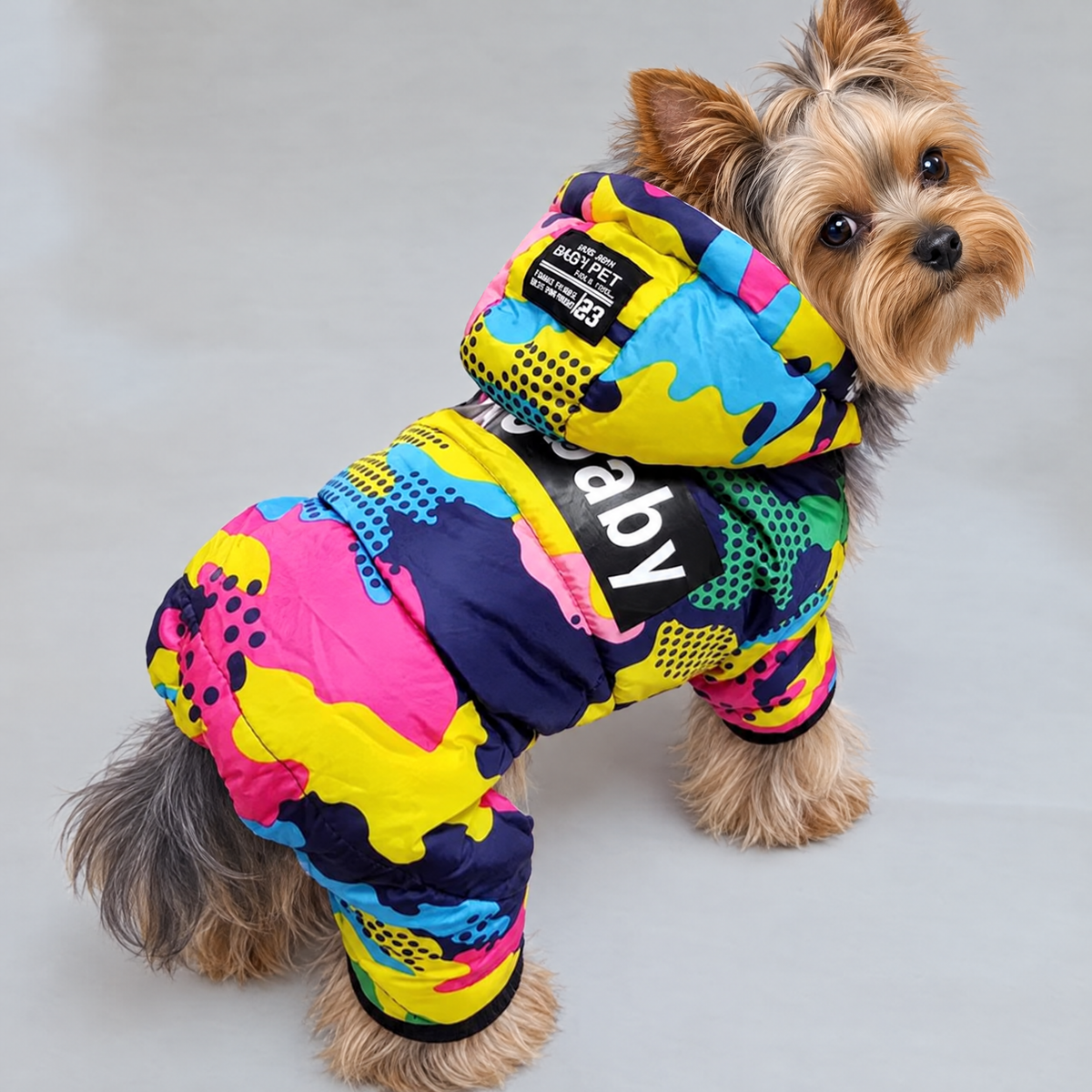 Camouflage Yorkie Jumpsuit - Multicolor