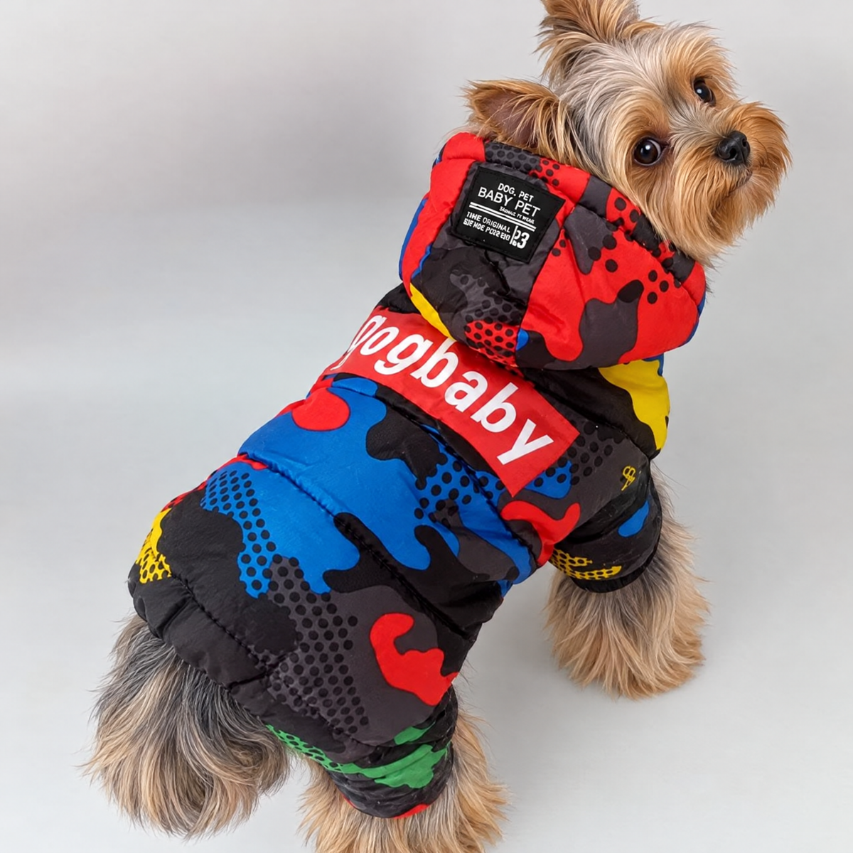 Camouflage Yorkie Jumpsuit - Red