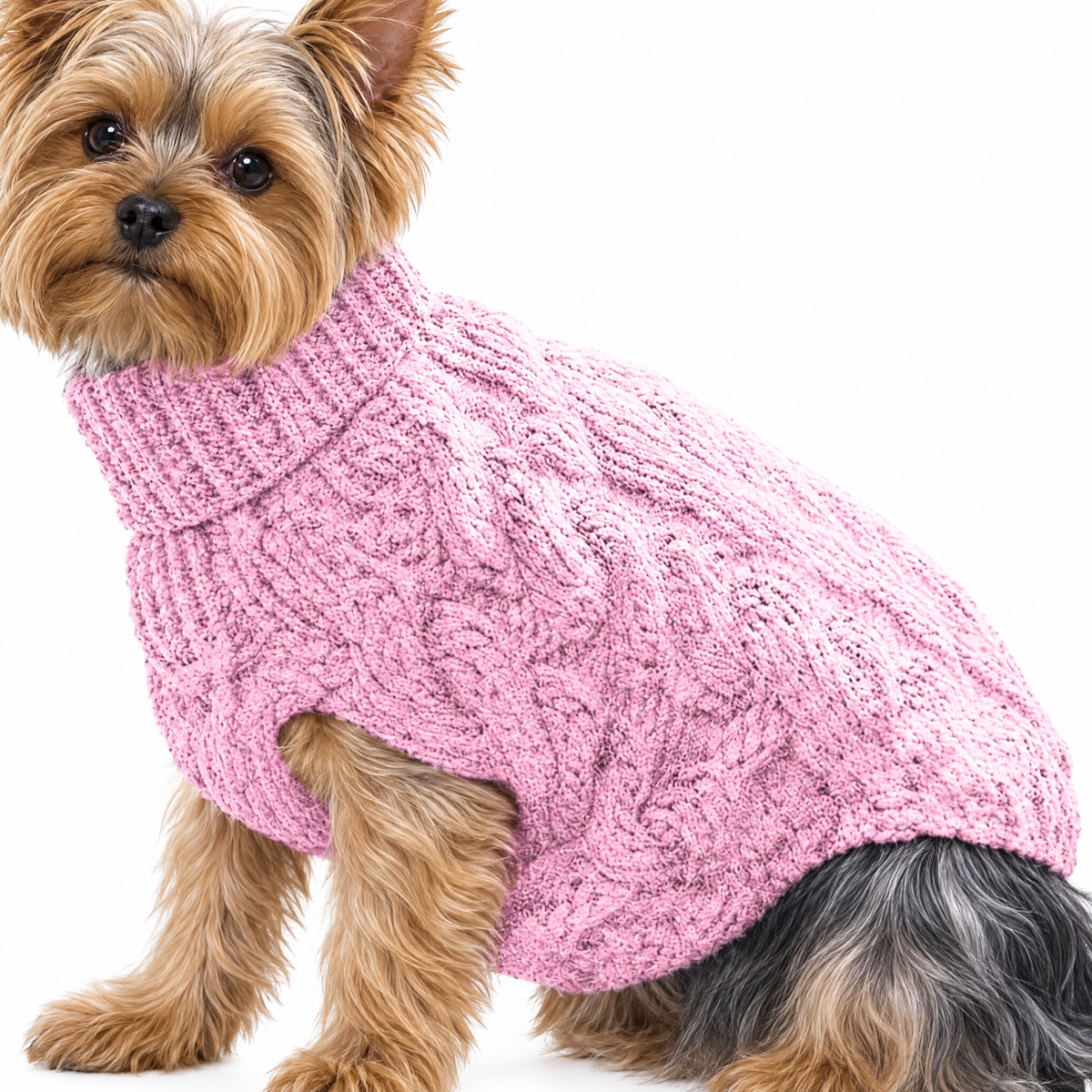 Soft Yorkie Sweater - Pink