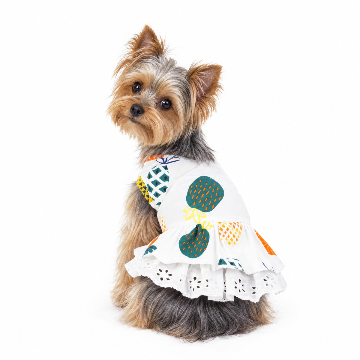 Summer Vibes Yorkie Dress - Silver