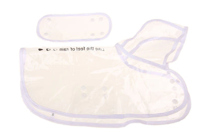 Transparent Waterproof Yorkie Raincoat