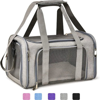 Mesh yorkie carrier bag