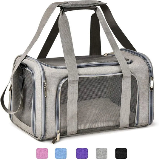 Mesh yorkie carrier bag