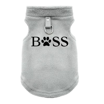 Who Is Your Boss Yorkie Coat gray