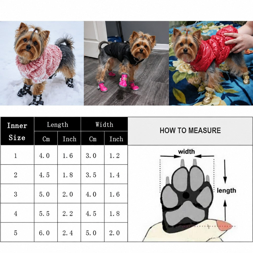 Winter Yorkie Shoes