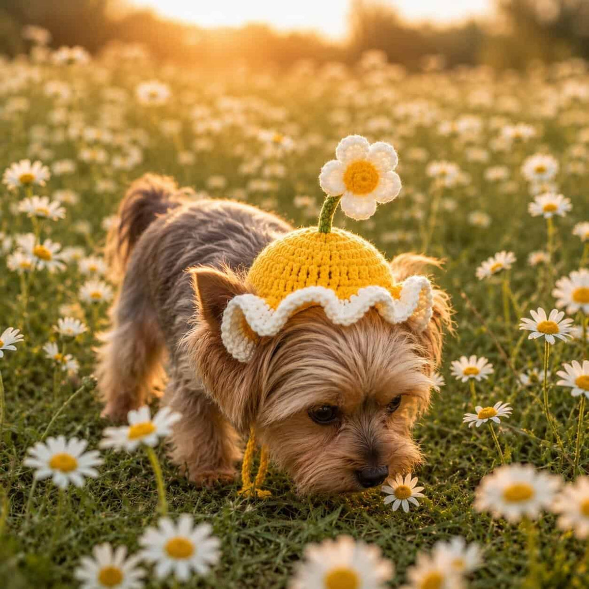 Yorkie Blossom Bonnet
