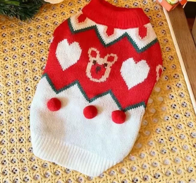 yorkie pom-pom sweater 1