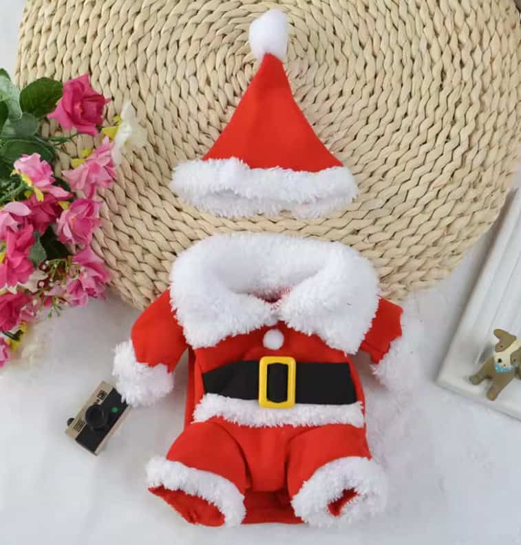 yorkie santa costume