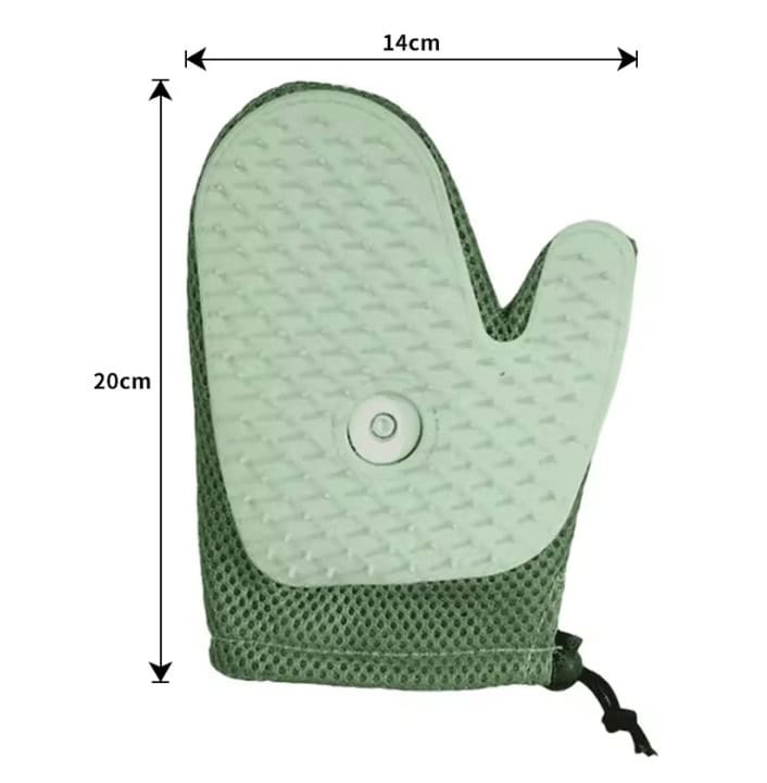 yorkie steam grooming glove