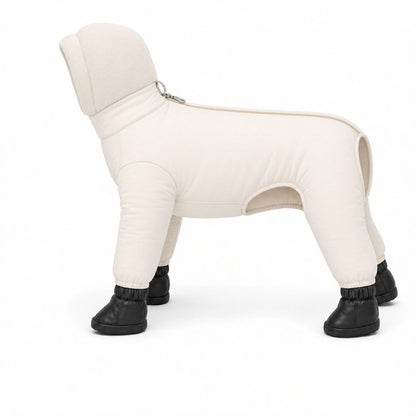 Yorkie winter snowsuit side view