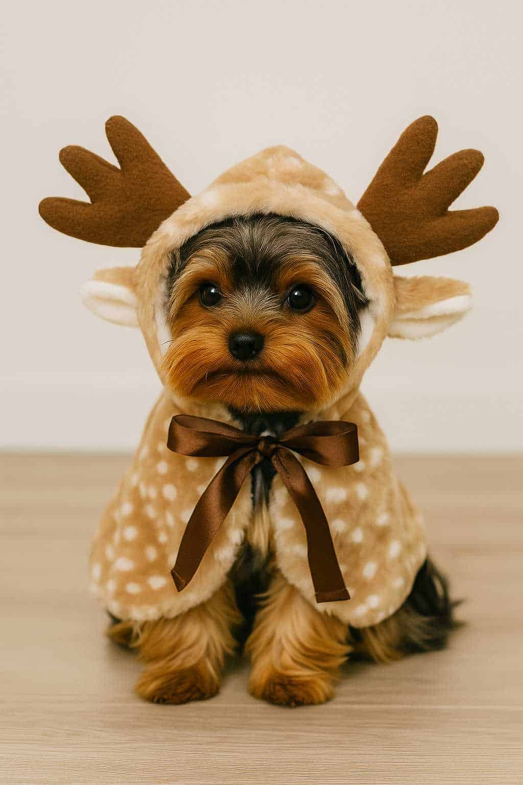 yorkie reindeer costume