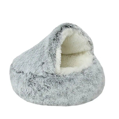 Fluffy Yorkie Cave Bed