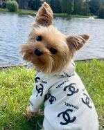 Chanel dog hoodie sale