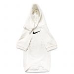 nike dog hoodie white