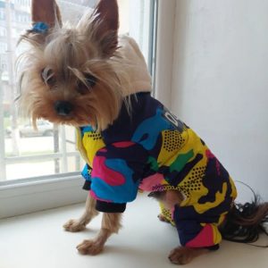 Winter Camouflage Yorkie Cotton Jacket.