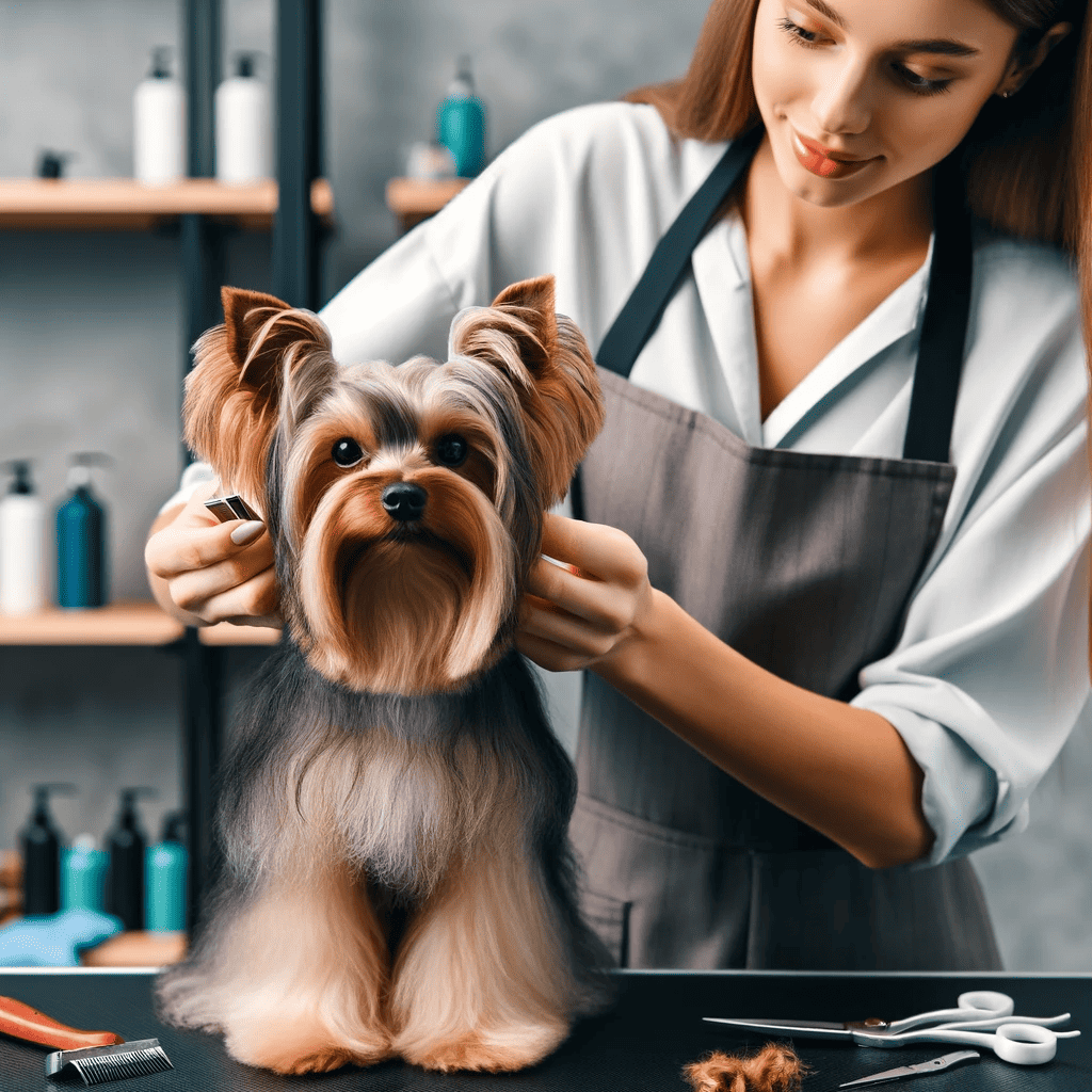 how to trim a yorkie face

