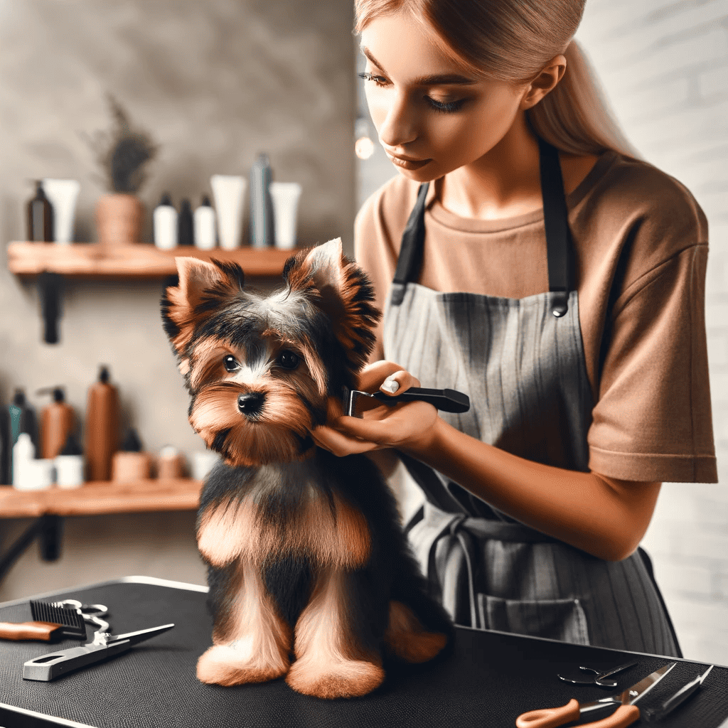 how to trim a yorkie face