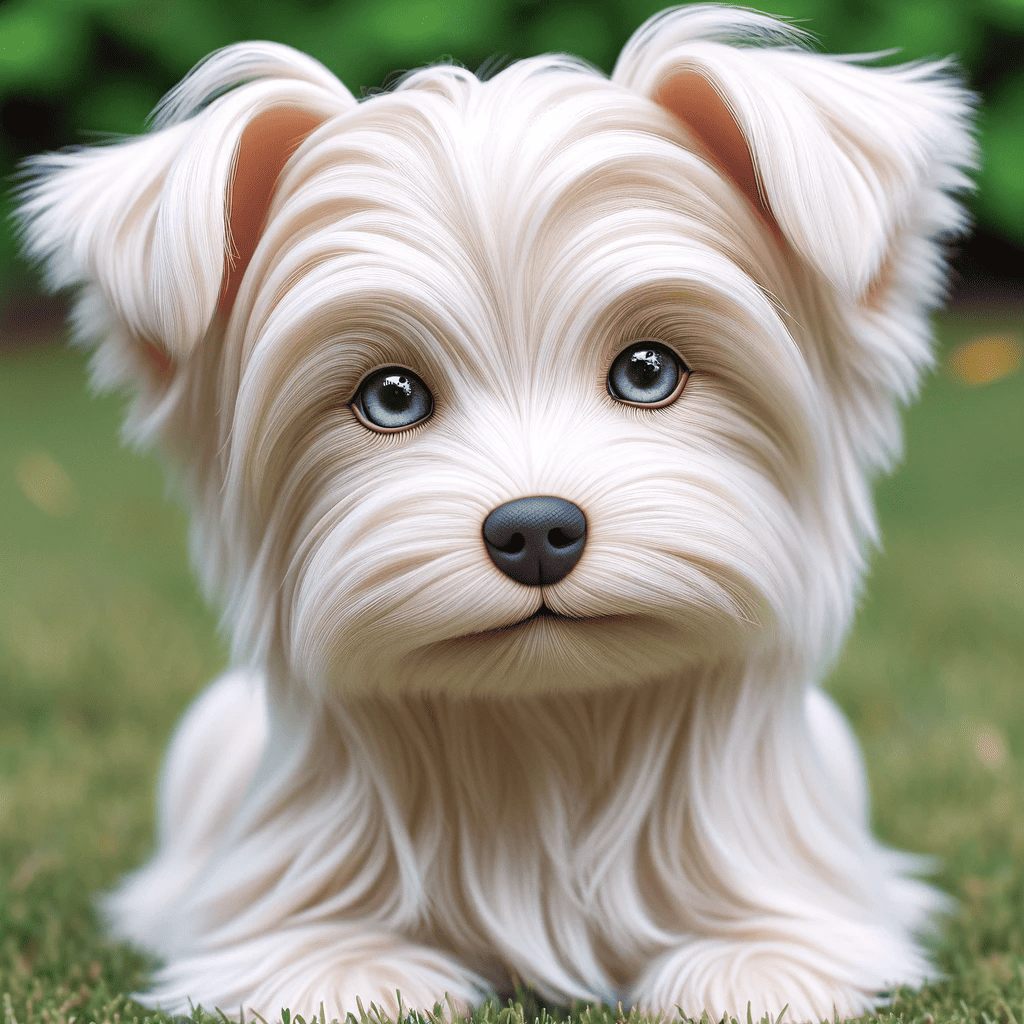 albino yorkies