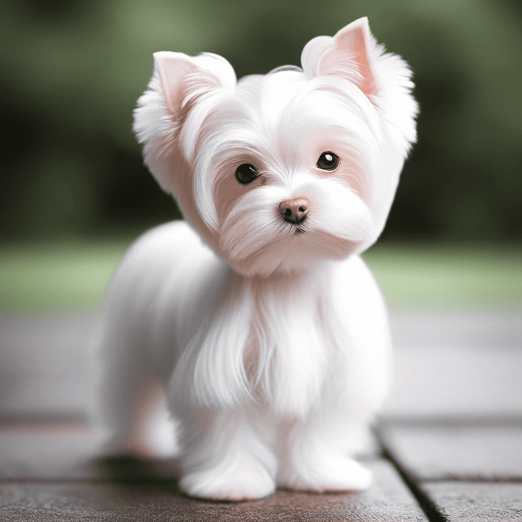 albino yorkies