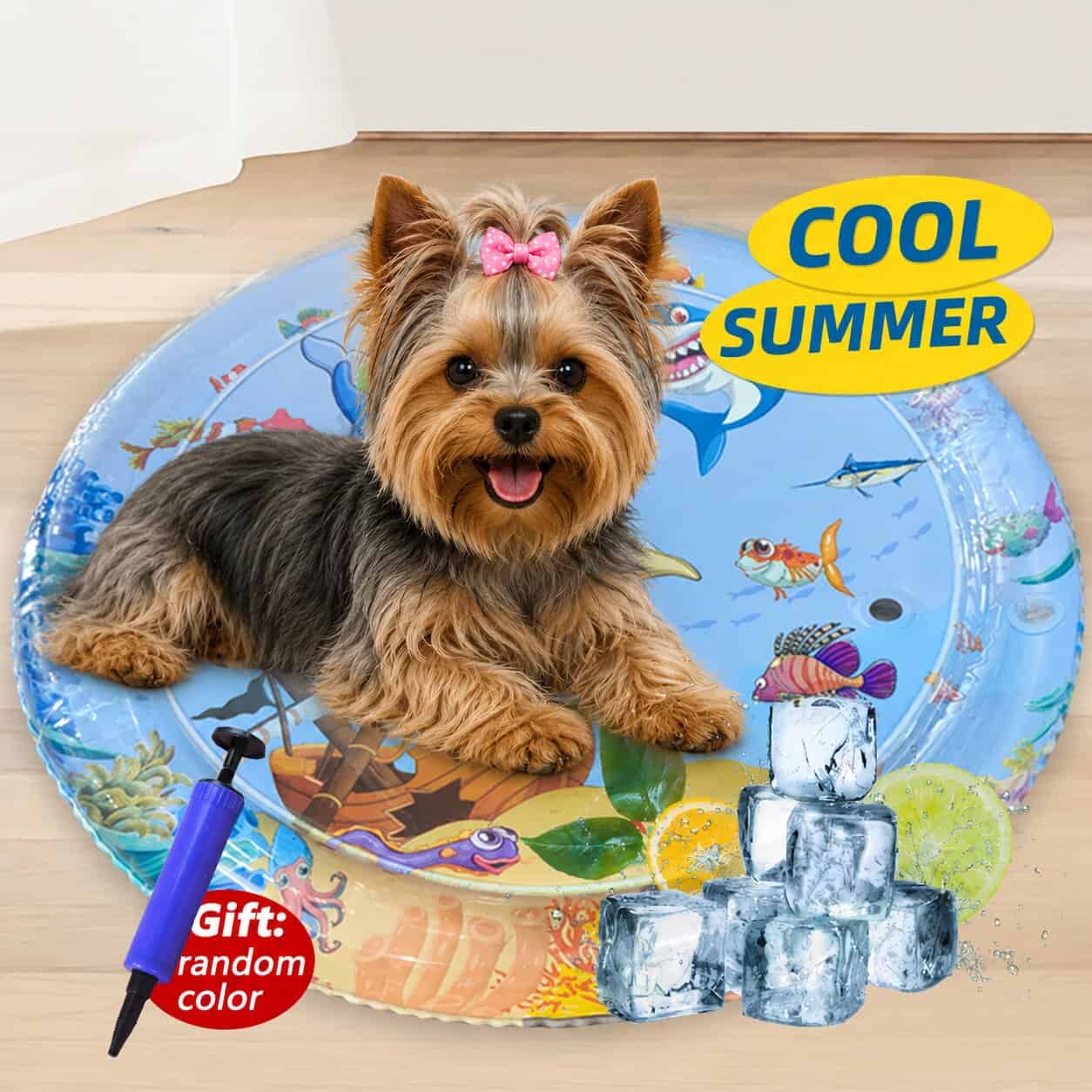 yorkie water bed Summer Cooling Yorkie Mat - Image 1