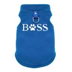 blue Who Is Your Boss Yorkie Coat