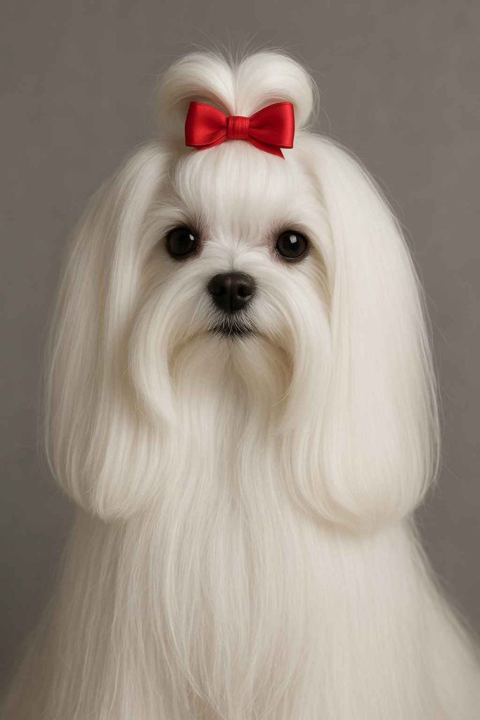 Top Knot & Bow Styles maltese haircut styles yorkies gram