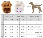 fuzzy bear Yorkie jacket size