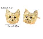Yorkie Sparkle Studs
