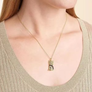 luxury yorkie necklace yorkie gifts