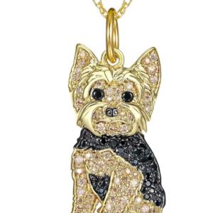 luxury yorkie necklace yorkie gifts