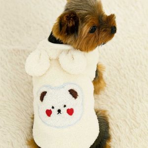 fuzzy bear Yorkie jacket