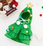 yorkie Xmas tree costume 3