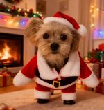 yorkie santa costume