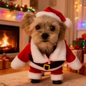yorkie santa costume