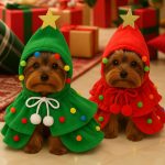 yorkie_christmas tree costume yorkies gram