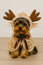 yorkie reindeer costume