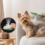 yorkie steam grooming glove
