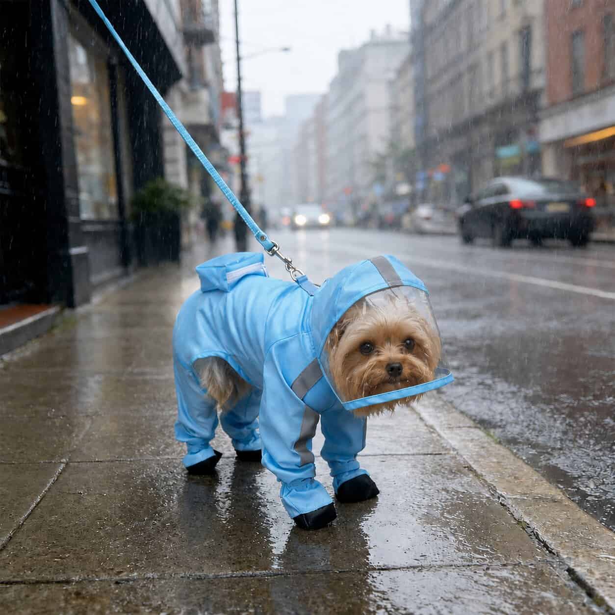 yorkie waterproof raincoat Yorkie Waterproof Raincoat - Image 1